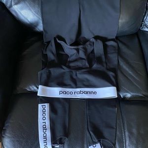 Paco Rabanne stirrup leggings spandex set